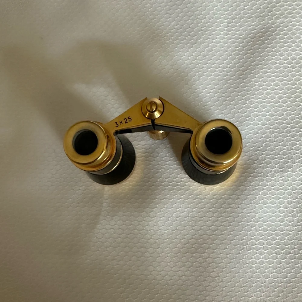 Selsi 3x25 black and brass opera glasses